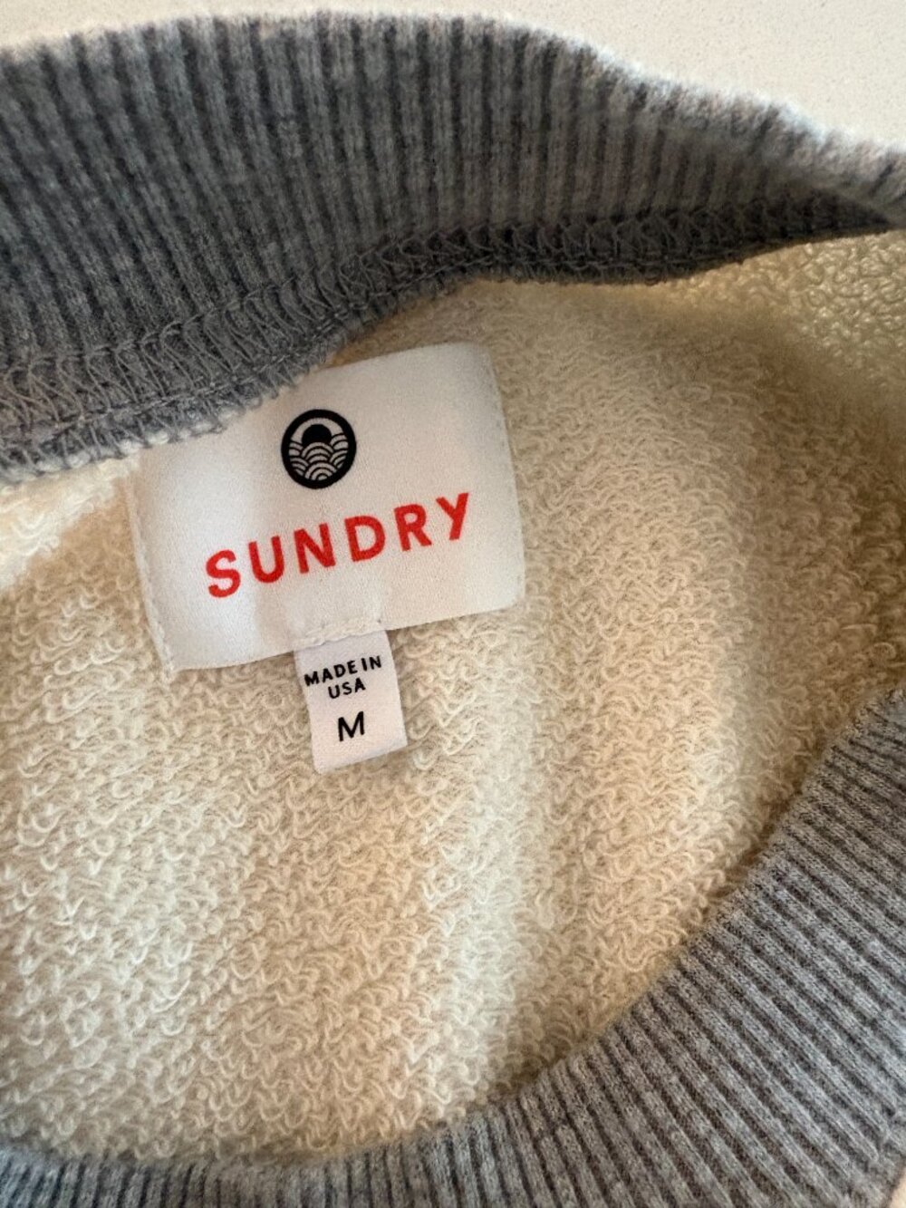 Sundry Sleeveless Striped Sweatshirt – Size Medium - Picture 2 of 3